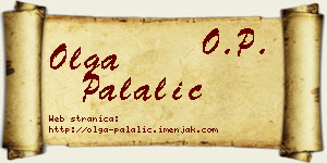 Olga Palalić vizit kartica
